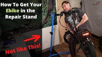 'Video thumbnail for How To Get Your ELECTRIC BIKE in a HOME REPAIR STAND - Lectric XP Walkthrough'