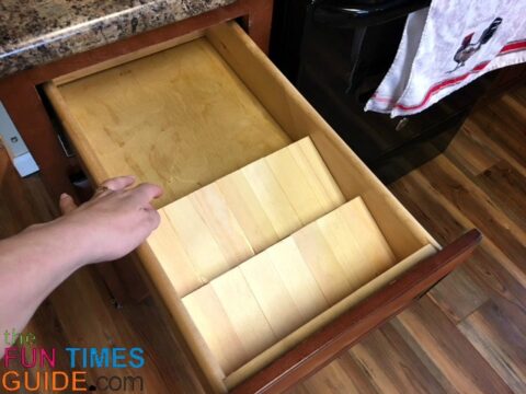 This is what it looks like with TWO spice drawer inserts in place.