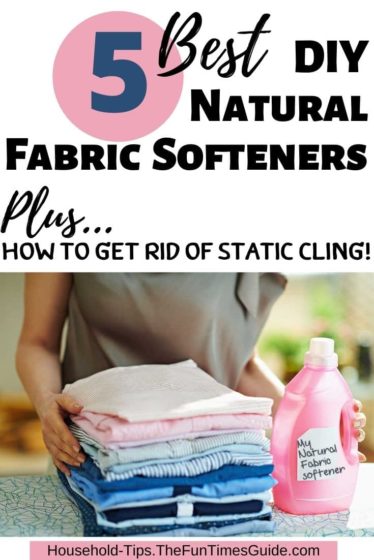 5 best DIY natural fabric softener recipes + Ways to get rid of static cling from the dryer (and on the clothes you're wearing)