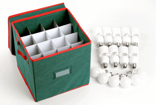 Christmas ornament boxes make great packing boxes for small, fragile items like light bulbs, drinking glasses, etc.