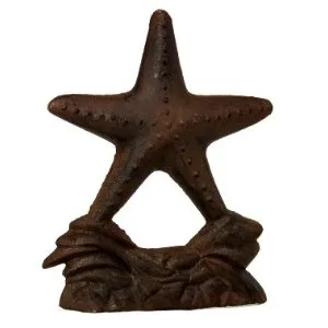 Made of heavy-duty cast iron, this starfish doorstopper will last for years!
