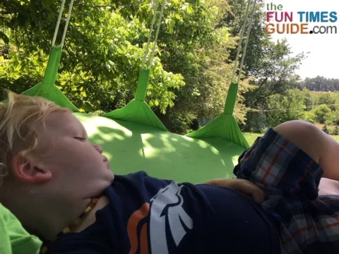 Afternoon naps are a joy on a hanging daybed swing!
