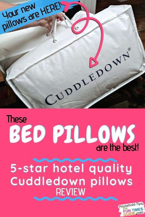 5-star quality hotel pillows - my Cuddledown pillows review!