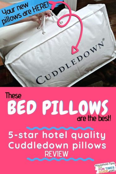 5-star quality hotel pillows - my Cuddledown pillows review!