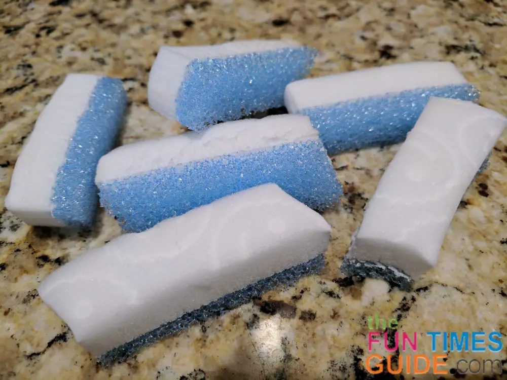 As Is Eraser Daddy 10-Piece Eraser Sponges with Scrubbing Gems