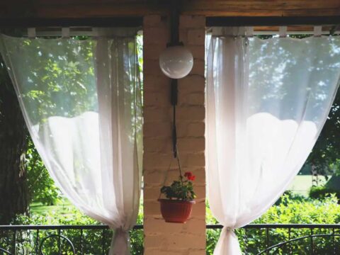 DIY Outdoor Curtain Rods For Porch Curtains: Here’s How To Make PVC Pipe Curtain Rods For $15