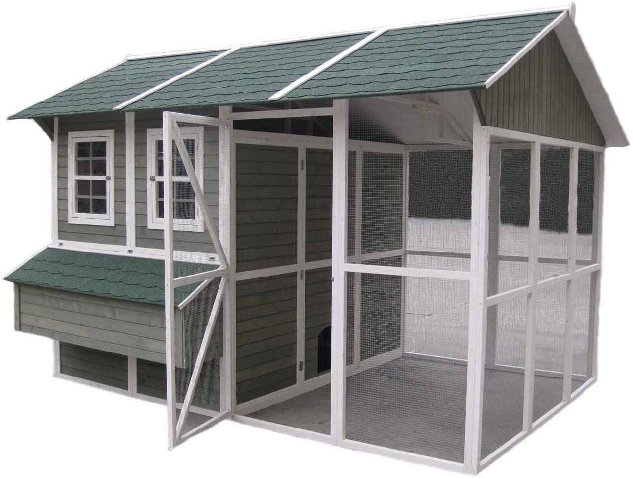 This is an example of a fancy chicken coop!