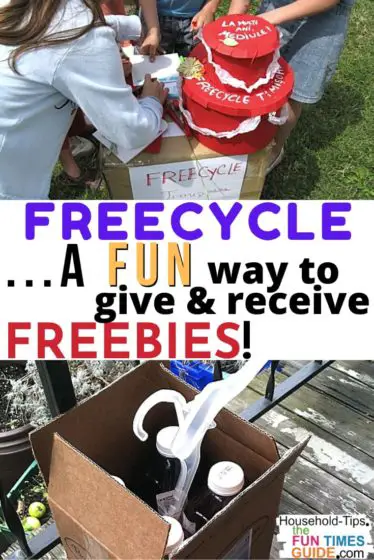 Freecycle is fun way to give and receive freebies!