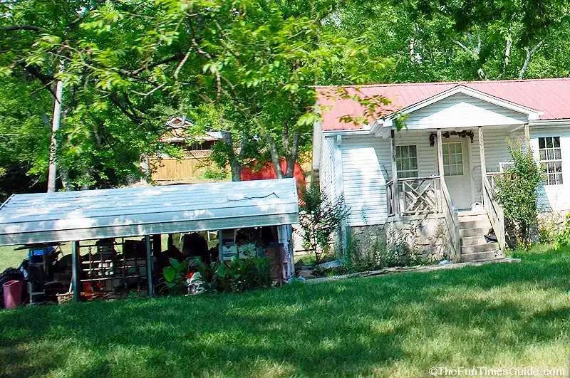 You don't want to be known as 'the neighborhood collector of junk'... This is my neighbor lady's 2 years worth of yard sale leftovers that she's "saving for her next yard sale."