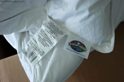 Our new Hampton Inn pillows have a Pacific Coast tag on them.