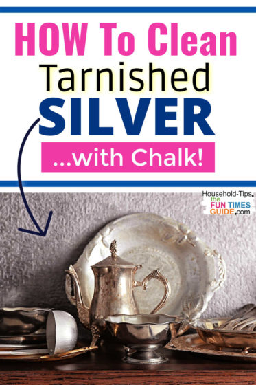 How to clean tarnished silver with chalk