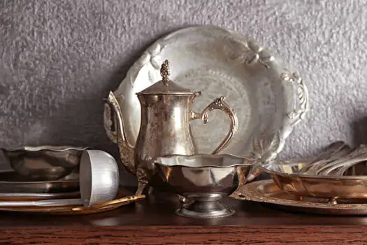See how to clean tarnished silver using chalk!