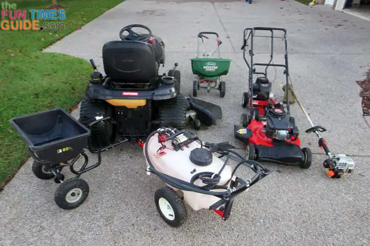 I wanted my yard sale to look "guy-friendly," I put the largest, most attention-getting things that men typically enjoy closest to the road.