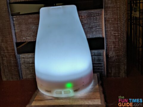 One of the many plastic ultrasonic essential oil diffusers I have in my home - it's by Aroma Soft.