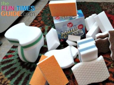 my-melamine-sponge-collection This is my collection of melamine sponges at the moment. I've thoroughly tested the generic melamine sponges vs. Magic Eraser sponges. Here's what I learned.