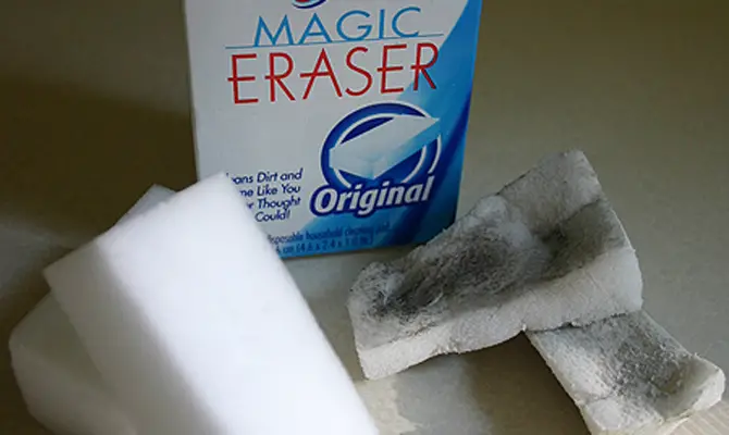 How to repair scuffed leather boots/shoes with magic eraser