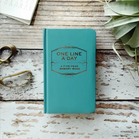An undated 5-year journal where you jot down just one line each day!