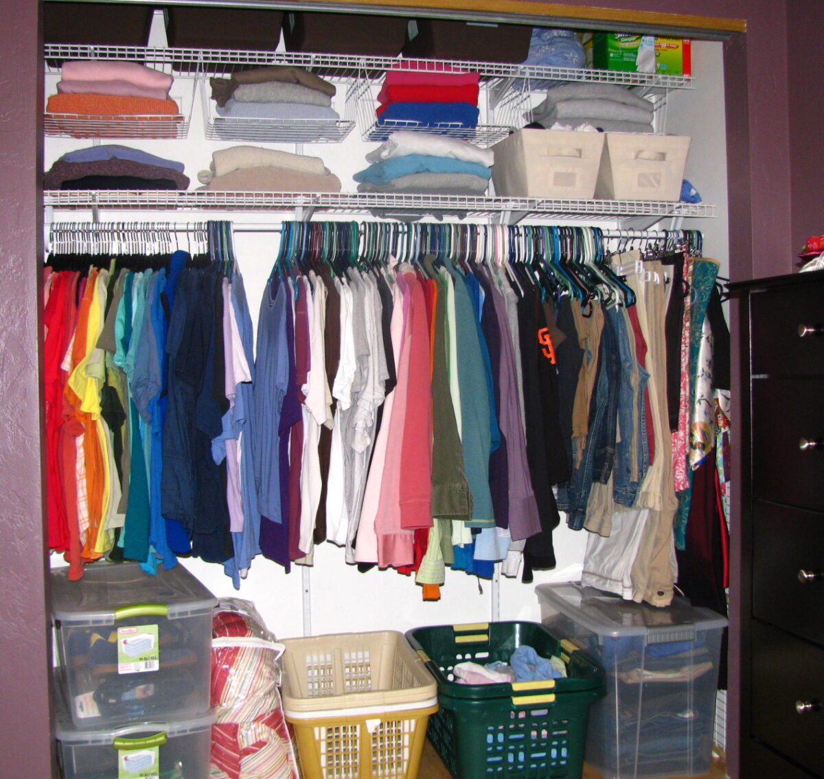An organized closet. photo by Liz (perspicacious.org) on Flickr