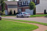 Car parked on the street in a Franklin subdivision.