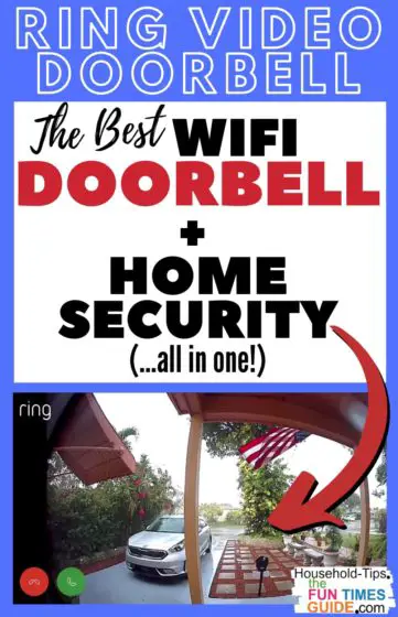 The Ring Video Doorbell is the best wifi doorbell + home security in one!