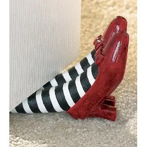Dorothy's ruby red slippers doorstop.
