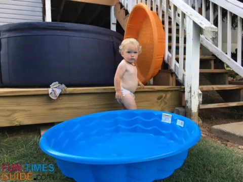 We really like the locking lid on the Softub - it's added security when you have a toddler.