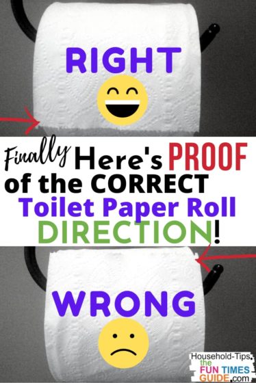 See the correct toilet paper direction... as it was intended by the original patent.