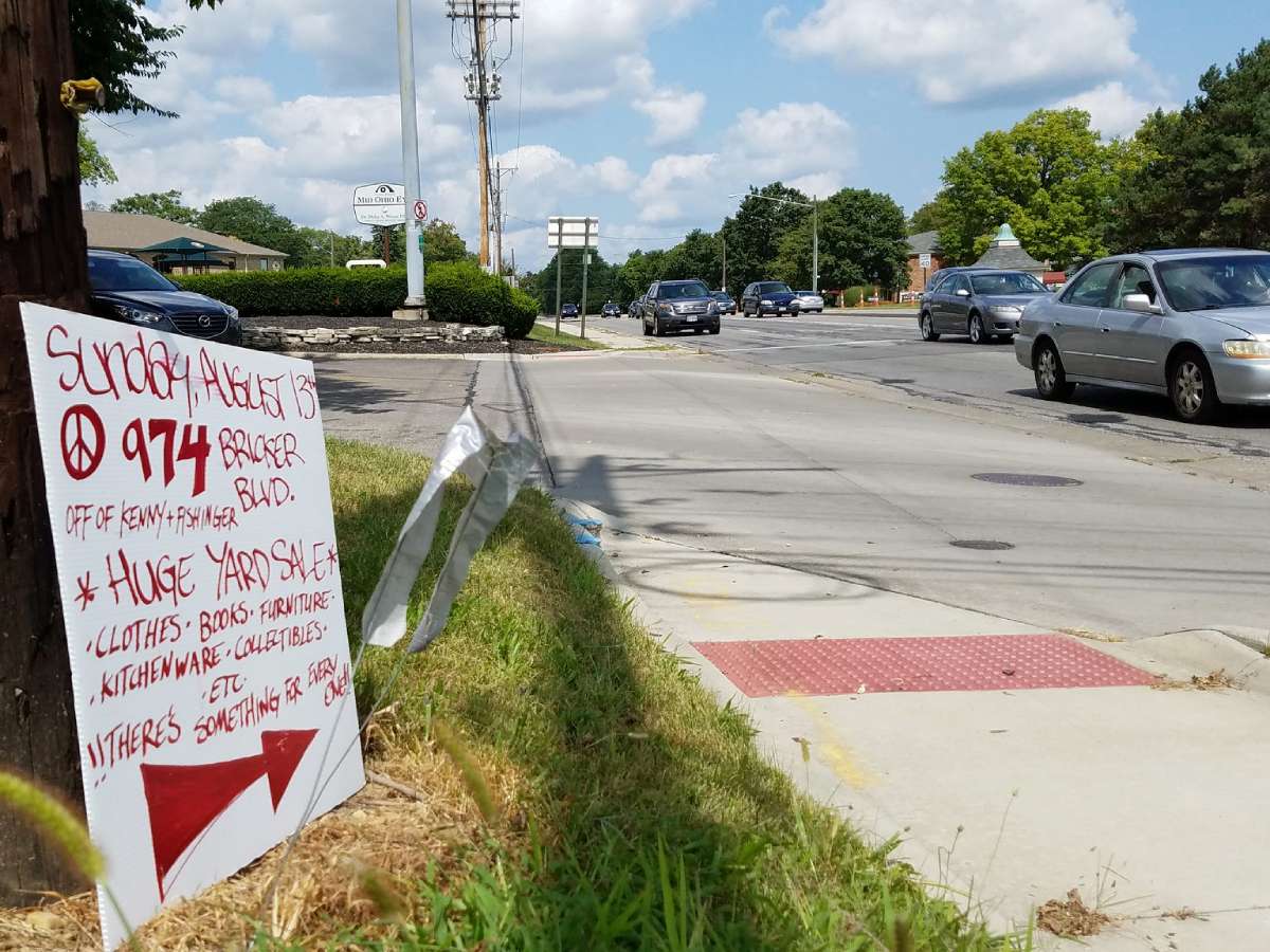 The PROS: 1) Nice arrow 2) Date is present (but it's too thin and hard to read)... The CONS: 1) Who has time to read all of that while they're driving?! Way too many words 2) The only parts that are easy to read are: peace sign, arrow, and 974.