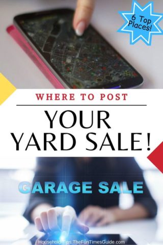 Yard Sale Advertising - where to post your yard sale online