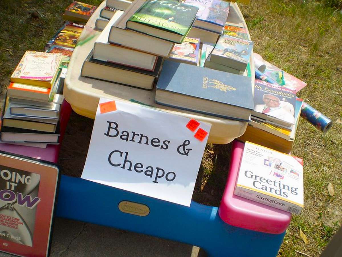 While you don't HAVE to use category signs at your yard sale, it makes it easier for shoppers to find the "type" of items they may be looking for. 