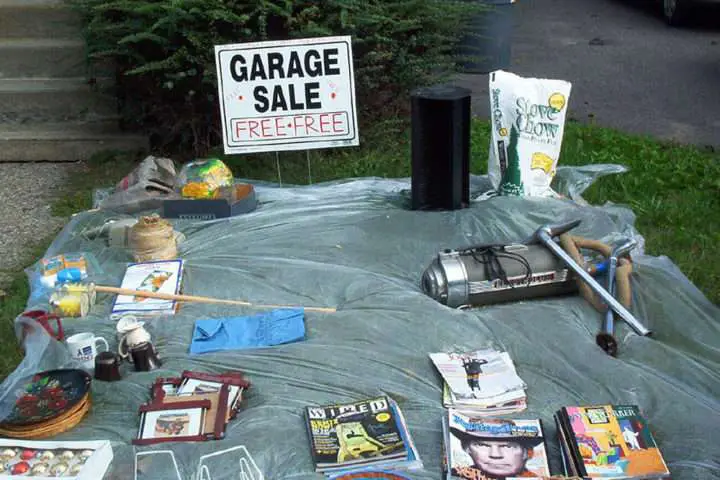 One of the newest trends in yard sales is to have a section of FREE items. My recommendation is to have a sign that says: “One Item Per Adult Please." That way people (and kids) aren’t walking away with all of your freebies at once. 