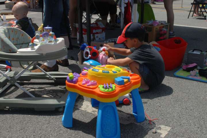 Have a box (or section) filled with kid-friendly goodies. This area is always a hit with the kiddos!