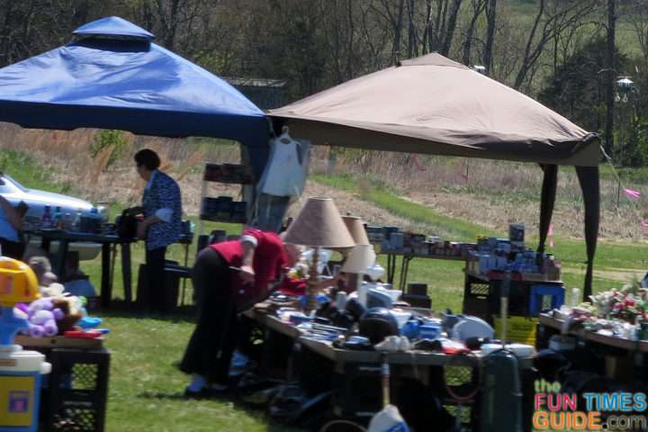 If you have access to a large tent canopy, it's quite nice to have at a yard sale! It helps with shade... and in the event of rain!